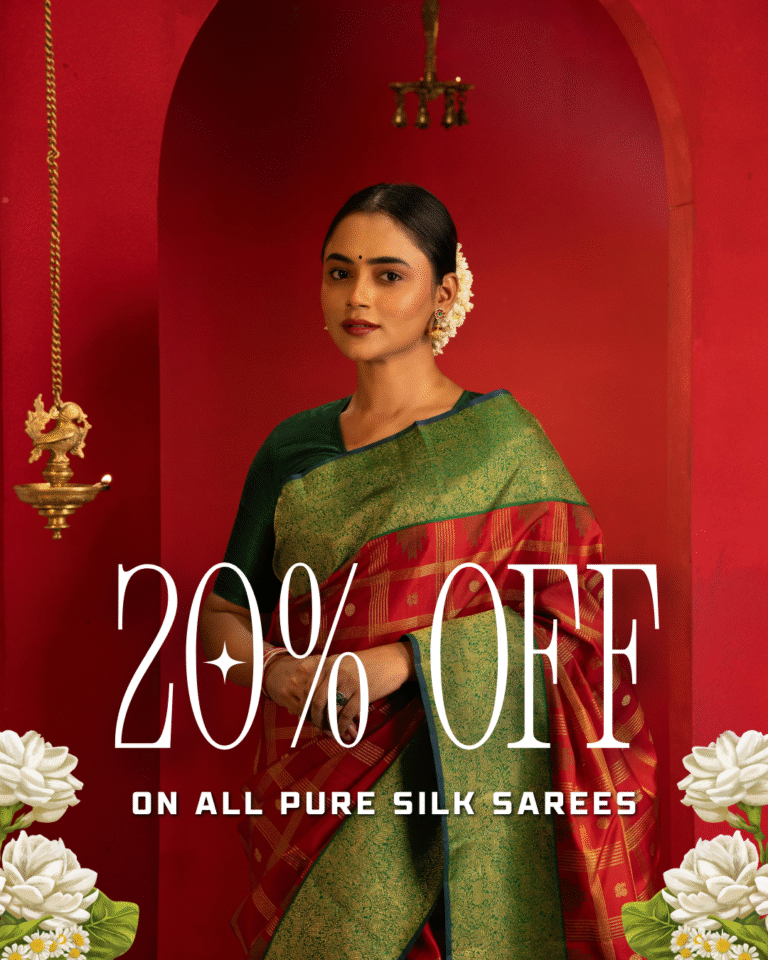 red yellow and green traditional hariyali teej sale instagram post